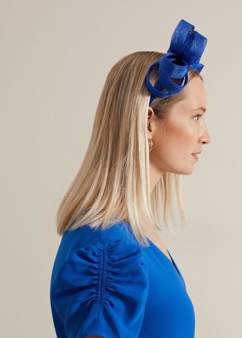 Phase Eight Twist Detail Hats Deep Blue Canada | UGVMAK-159